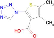 4,5-dimethyl-2-(1H-tetrazol-1-yl)-3-thiophenecarboxylic acid