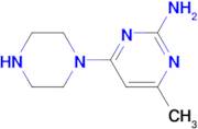 4-methyl-6-(1-piperazinyl)-2-pyrimidinamine