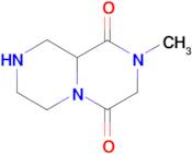 2-methyltetrahydro-2H-pyrazino[1,2-a]pyrazine-1,4(3H,6H)-dione