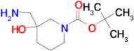 tert-butyl 3-(aminomethyl)-3-hydroxy-1-piperidinecarboxylate
