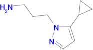 3-(5-cyclopropyl-1H-pyrazol-1-yl)-1-propanamine