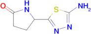 5-(5-amino-1,3,4-thiadiazol-2-yl)-2-pyrrolidinone