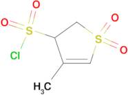 4-methyl-2,3-dihydro-3-thiophenesulfonyl chloride 1,1-dioxide