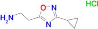 [2-(3-cyclopropyl-1,2,4-oxadiazol-5-yl)ethyl]amine hydrochloride