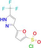 5-[5-(Trifluoromethyl)-1H-pyrazol-3-yl]furan-2-sulfonyl chloride