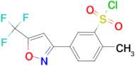 2-Methyl-5-[5-(trifluoromethyl)-3-isoxazolyl]benzenesulfonyl chloride