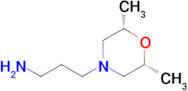 3-[(2R*,6S*)-2,6-dimethyl-4-morpholinyl]-1-propanamine