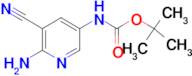 tert-butyl (6-amino-5-cyano-3-pyridinyl)carbamate