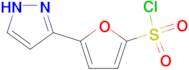 5-(1H-pyrazol-5-yl)-2-furansulfonyl chloride