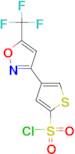 4-[5-(trifluoromethyl)-3-isoxazolyl]-2-thiophenesulfonyl chloride