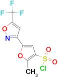 2-Methyl-5-[5-(trifluoromethyl)isoxazol-3-yl]furan-3-sulfonyl chloride