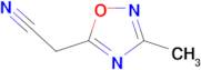 (3-methyl-1,2,4-oxadiazol-5-yl)acetonitrile