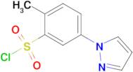 2-methyl-5-(1H-pyrazol-1-yl)benzenesulfonyl chloride