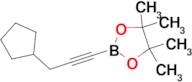 2-(3-cyclopentyl-1-propyn-1-yl)-4,4,5,5-tetramethyl-1,3,2-dioxaborolane