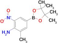 2-methyl-6-nitro-4-(4,4,5,5-tetramethyl-1,3,2-dioxaborolan-2-yl)aniline