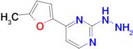 2-hydrazino-4-(5-methyl-2-furyl)pyrimidine