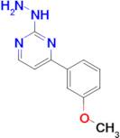 2-hydrazino-4-(3-methoxyphenyl)pyrimidine