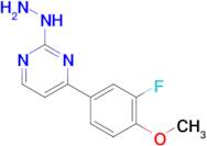 4-(3-fluoro-4-methoxyphenyl)-2-hydrazinopyrimidine