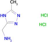[(5-methyl-4H-1,2,4-triazol-3-yl)methyl]amine dihydrochloride