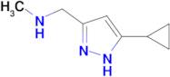 1-(3-cyclopropyl-1H-pyrazol-5-yl)-N-methylmethanamine