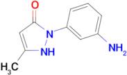2-(3-aminophenyl)-5-methyl-2,4-dihydro-3H-pyrazol-3-one