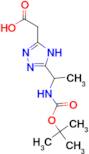 (5-{1-[(tert-butoxycarbonyl)amino]ethyl}-4H-1,2,4-triazol-3-yl)acetic acid