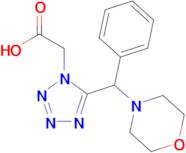 {5-[morpholin-4-yl(phenyl)methyl]-1H-tetrazol-1-yl}acetic acid