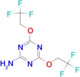 4,6-bis(2,2,2-trifluoroethoxy)-1,3,5-triazin-2-amine