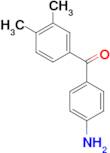 (4-aminophenyl)(3,4-dimethylphenyl)methanone