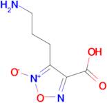 4-(3-aminopropyl)-1,2,5-oxadiazole-3-carboxylic acid 5-oxide