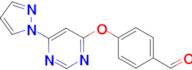 4-{[6-(1H-pyrazol-1-yl)-4-pyrimidinyl]oxy}benzaldehyde