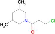 1-(3-chloropropanoyl)-3,5-dimethylpiperidine