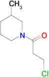 1-(3-chloropropanoyl)-3-methylpiperidine