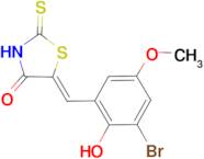 (5Z)-5-(3-bromo-2-hydroxy-5-methoxybenzylidene)-2-thioxo-1,3-thiazolidin-4-one