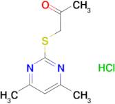 1-[(4,6-dimethyl-2-pyrimidinyl)thio]acetone hydrochloride