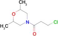 4-(3-chloropropanoyl)-2,6-dimethylmorpholine