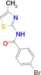 4-bromo-N-(4-methyl-1,3-thiazol-2-yl)benzamide