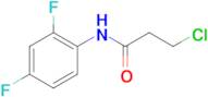 3-chloro-N-(2,4-difluorophenyl)propanamide