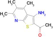 1-(3-amino-4,5,6-trimethylthieno[2,3-b]pyridin-2-yl)ethanone