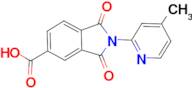 2-(4-methylpyridin-2-yl)-1,3-dioxoisoindoline-5-carboxylic acid
