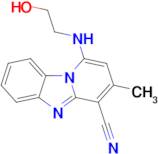 1-[(2-hydroxyethyl)amino]-3-methylpyrido[1,2-a]benzimidazole-4-carbonitrile