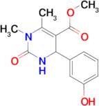 methyl 4-(3-hydroxyphenyl)-1,6-dimethyl-2-oxo-1,2,3,4-tetrahydropyrimidine-5-carboxylate