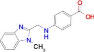 4-{[(1-methyl-1H-benzimidazol-2-yl)methyl]amino}benzoic acid