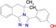 3-(5,5-dimethyl-5,6-dihydro[1,2,4]triazolo[3,4-a]isoquinolin-3-yl)phenol