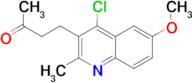 4-(4-chloro-6-methoxy-2-methylquinolin-3-yl)butan-2-one