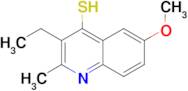 3-ethyl-6-methoxy-2-methylquinoline-4-thiol