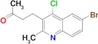 4-(6-bromo-4-chloro-2-methylquinolin-3-yl)butan-2-one