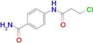 4-[(3-chloropropanoyl)amino]benzamide