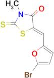 (5Z)-5-[(5-bromo-2-furyl)methylene]-3-methyl-2-thioxo-1,3-thiazolidin-4-one