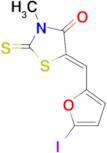 (5Z)-5-[(5-iodo-2-furyl)methylene]-3-methyl-2-thioxo-1,3-thiazolidin-4-one